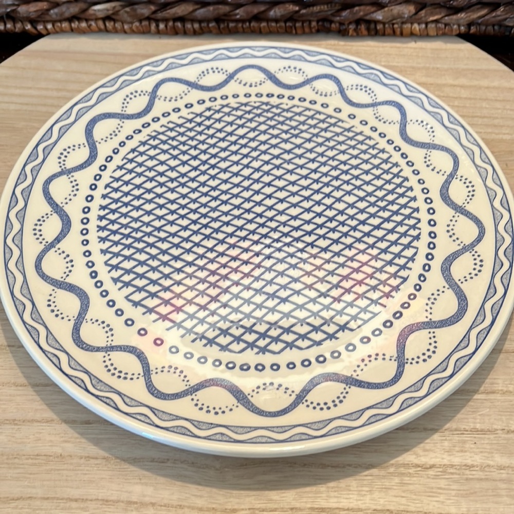 Faiencerie De Gien Aurlie Blue 12” Charger/Server - Picture 5 of 5